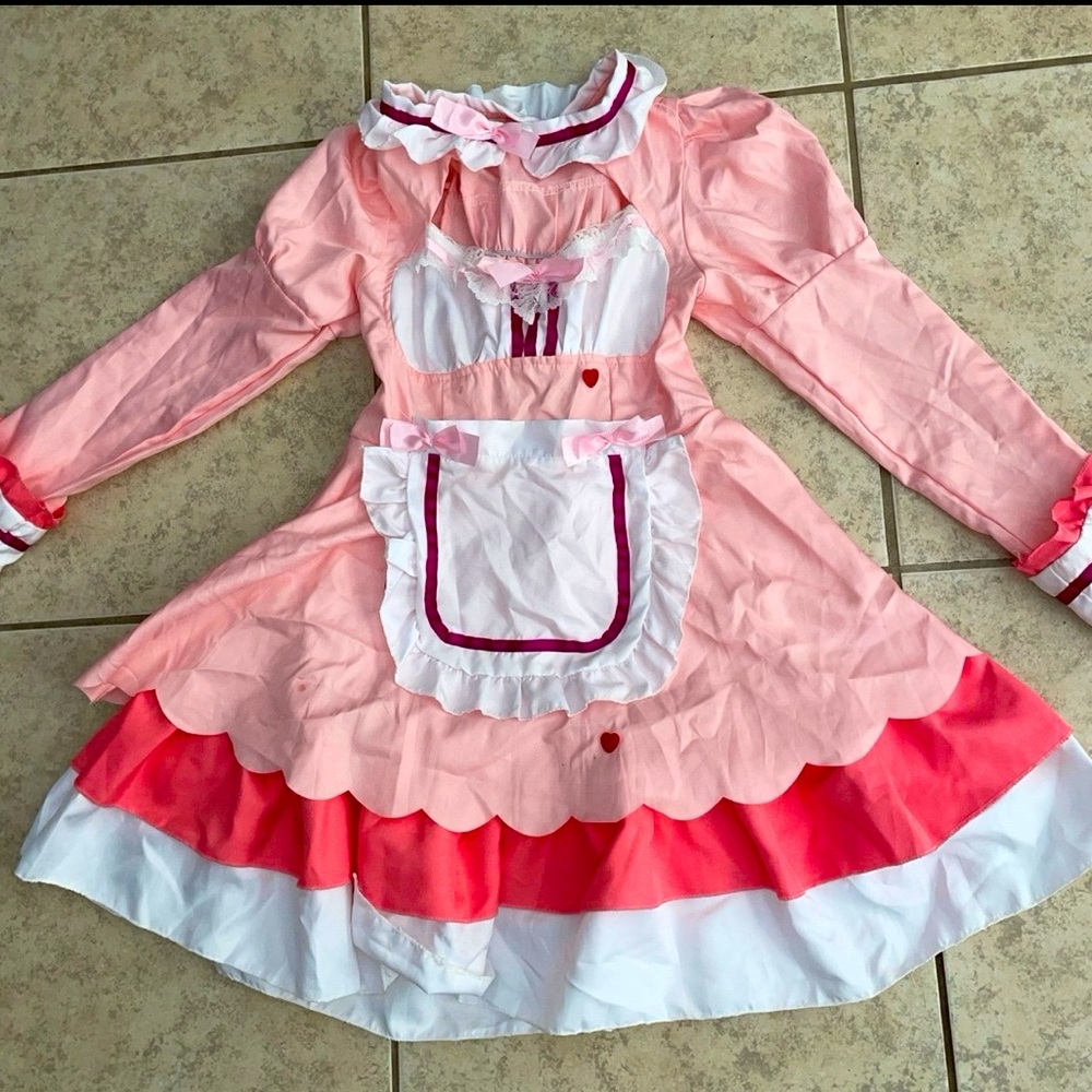 Ladies Handmade Babydoll cottagecore schoolgirl lolita ruffle Dress